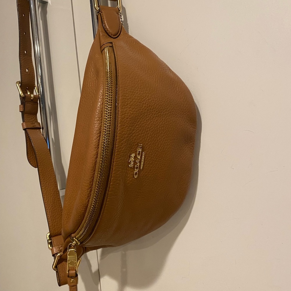 Coach Tan Leather Belt Bag
